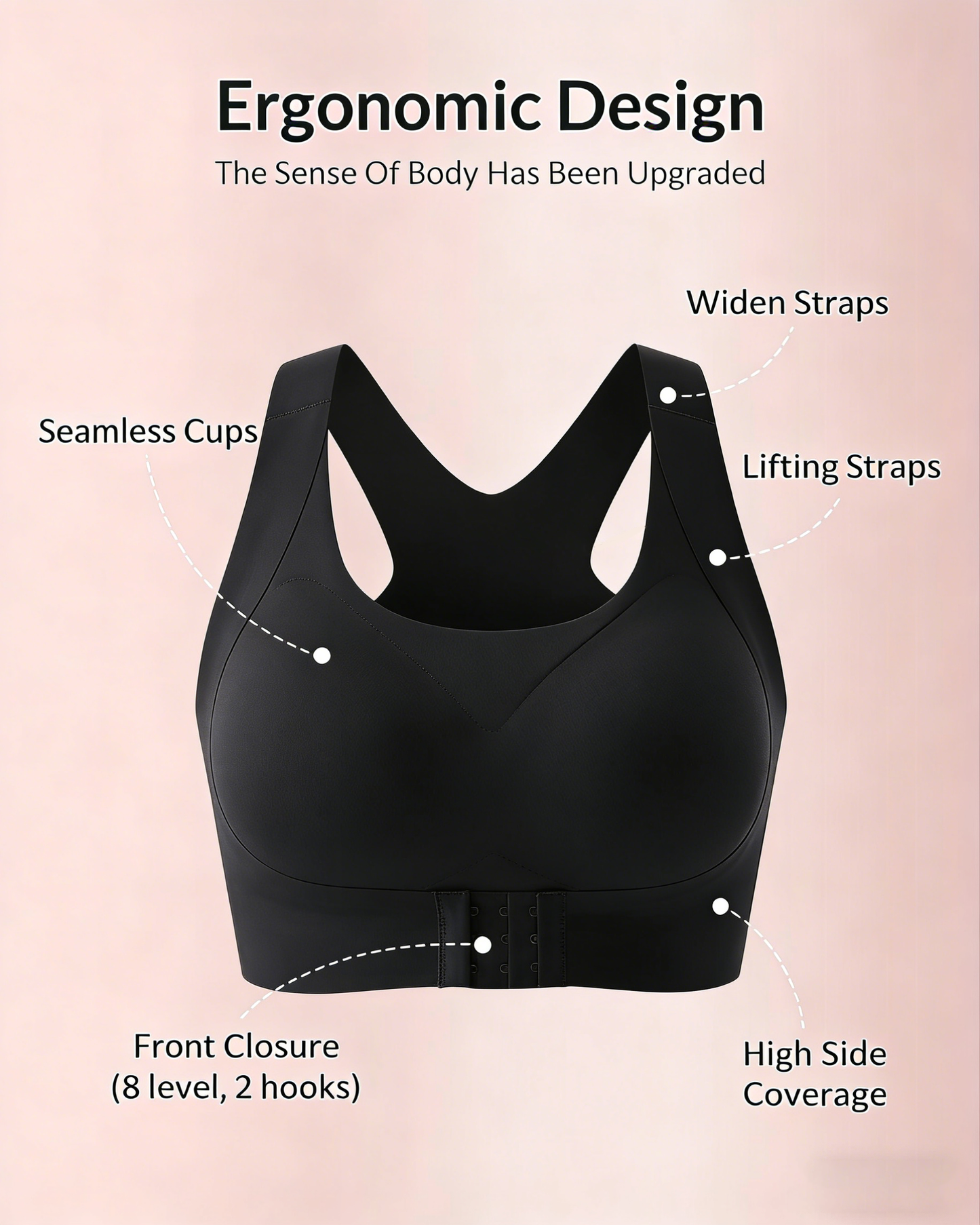 🔥LAST DAY PROMOTION - 50% OFF | Wagmere Front Closure Cross-Back Wireless Posture Bra