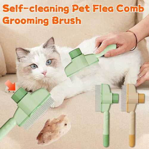 Pet Hair & Mites Everywhere? Try This Rotating Grooming Brush.