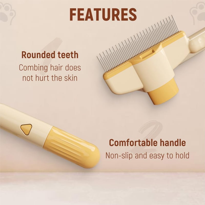 Pet Hair & Mites Everywhere? Try This Rotating Grooming Brush.