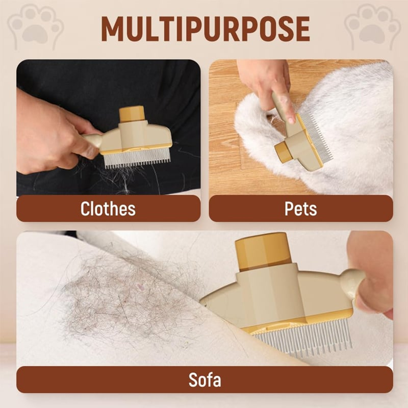 Pet Hair & Mites Everywhere? Try This Rotating Grooming Brush.
