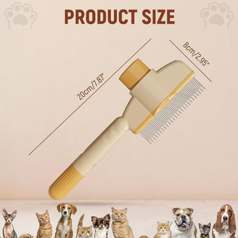Pet Hair & Mites Everywhere? Try This Rotating Grooming Brush.