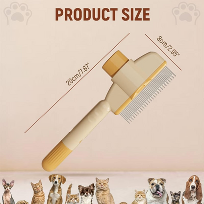 Pet Hair & Mites Everywhere? Try This Rotating Grooming Brush.