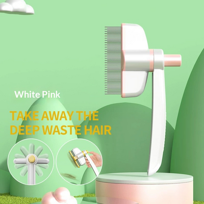 Pet Hair & Mites Everywhere? Try This Rotating Grooming Brush.