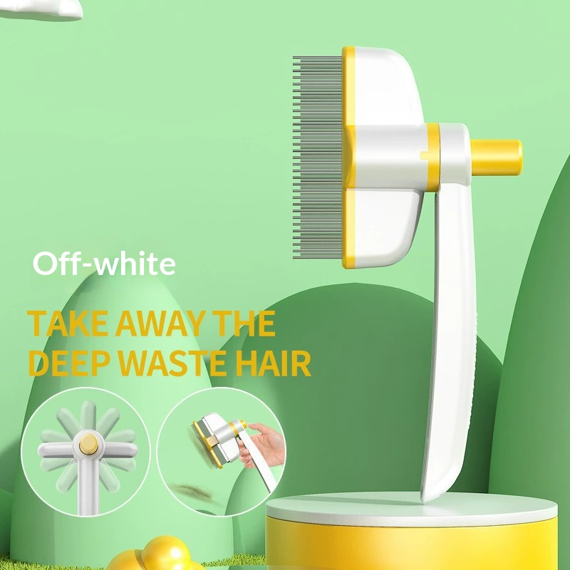 Pet Hair & Mites Everywhere? Try This Rotating Grooming Brush.