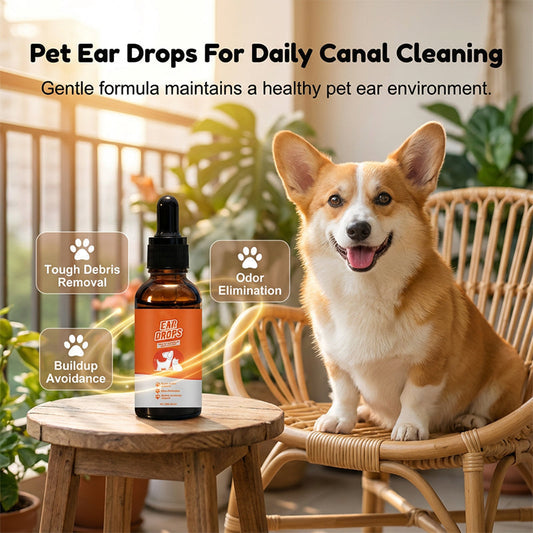 🐶🐱Natural Dog & Cat Ear Drop for Itching & Wax Build-Up