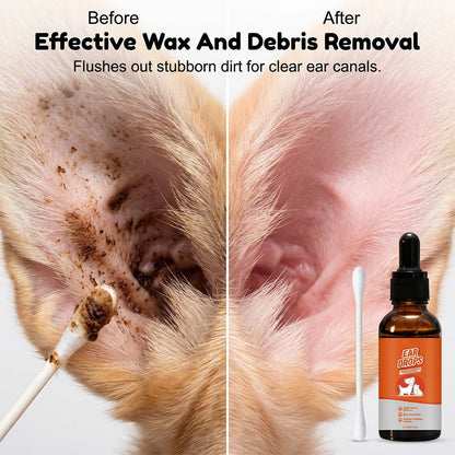 🐶🐱Natural Dog & Cat Ear Drop for Itching & Wax Build-Up