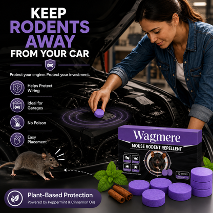 Natural Pest & Rodent Repellent Pucks Long-Lasting Plant-Based Formula 12 Pieces
