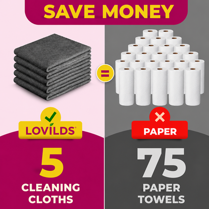 LOVILDS Magic Cleaning Cloth (5-Pack)