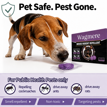 Natural Pest & Rodent Repellent Pucks Long-Lasting Plant-Based Formula 12 Pieces