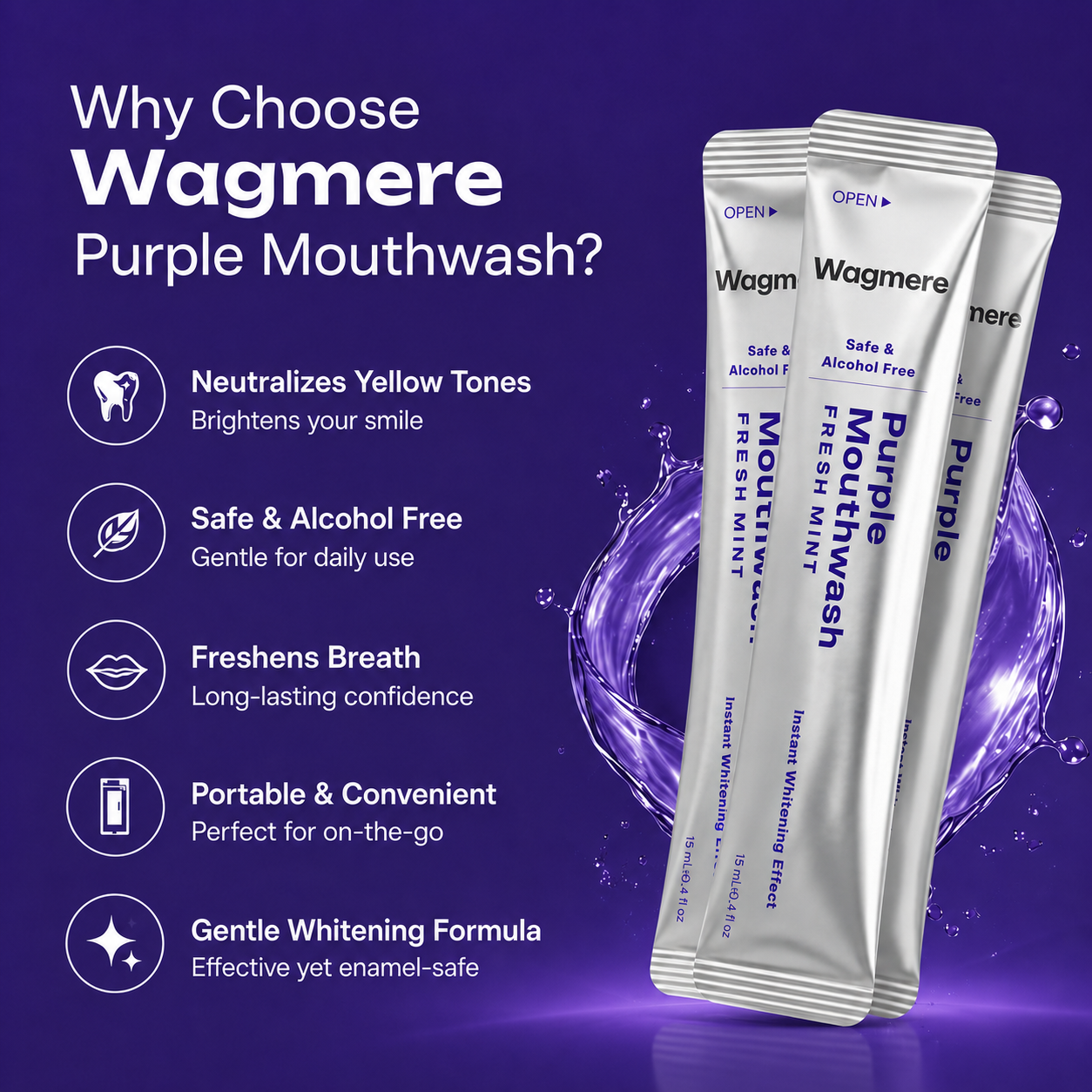 🔥LAST DAY 60% OFF Wagmere Purple Mouthwash