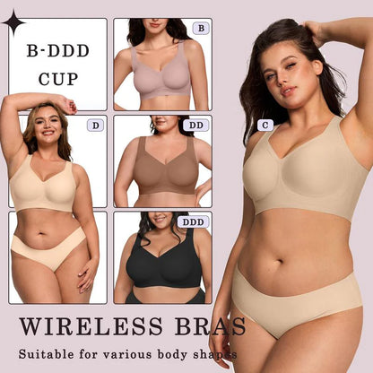 🔥LAST DAY PROMOTION - 50% OFF | Wagmere Women Jelly Bras 🌈 Wirefree Full Coverage No Underwire Everyday Bras