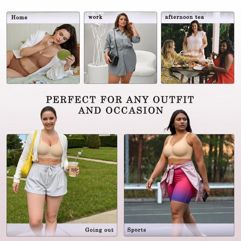 🔥LAST DAY PROMOTION - 50% OFF | Wagmere Women Jelly Bras 🌈 Wirefree Full Coverage No Underwire Everyday Bras