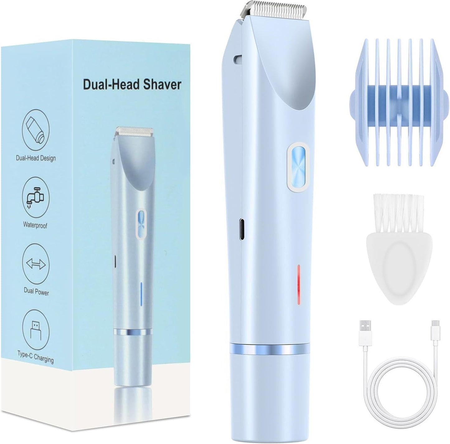 ❤️ LAST DAY PROMOTION - 80% OFF❤️2-in-1 Women’s Electric Shaver – Dual Head Precision Trimmer