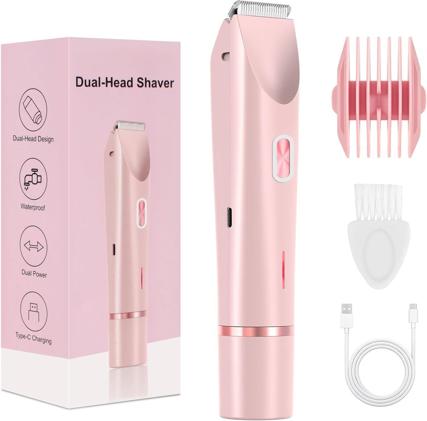 ❤️ LAST DAY PROMOTION - 80% OFF❤️2-in-1 Women’s Electric Shaver – Dual Head Precision Trimmer