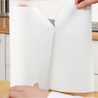 Wagmere 50Pcs Per Roll Reusable Cleaning Lazy Rags