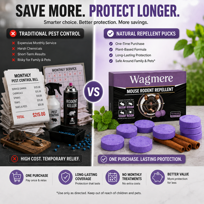 Natural Pest & Rodent Repellent Pucks Long-Lasting Plant-Based Formula 12 Pieces